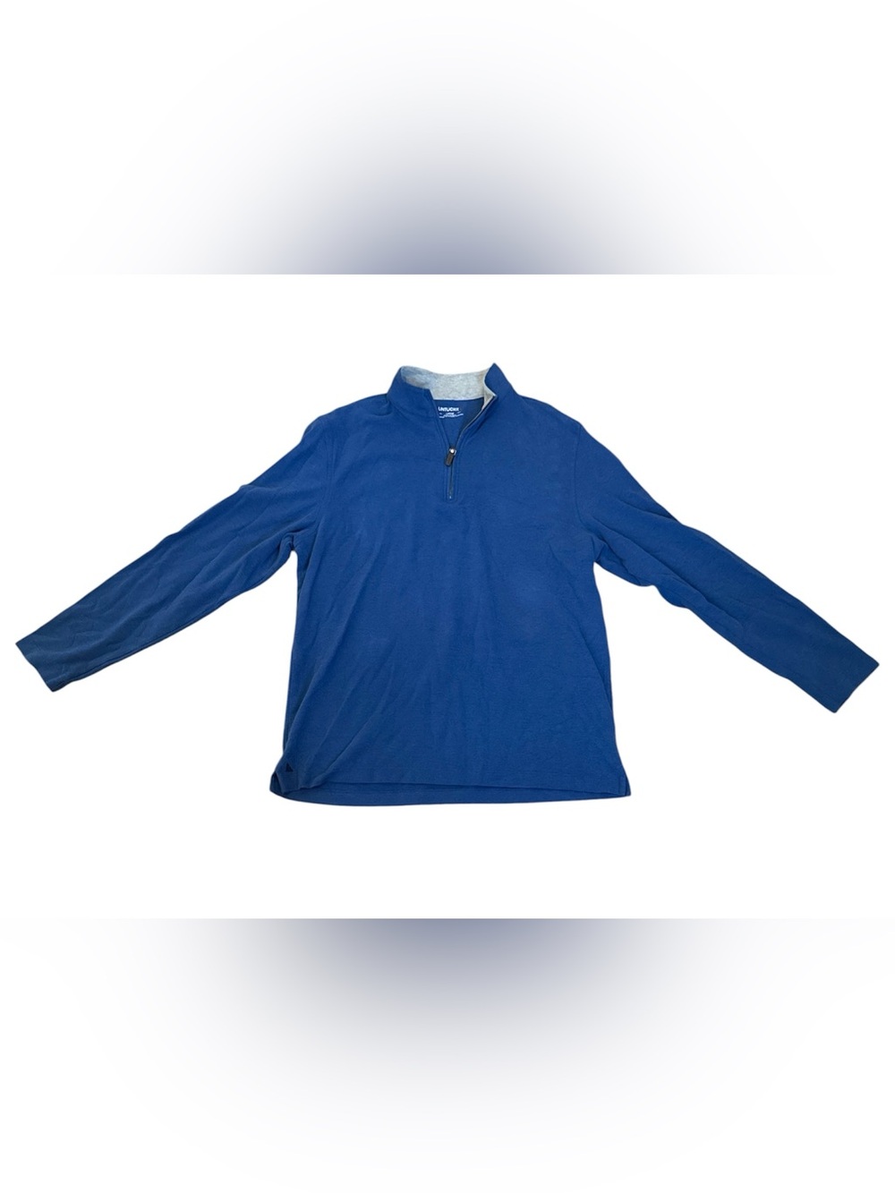 UNTUCKit Men’s 1/4 Zip Blue Sweater Santangelo Size Large Cotton Polyester EUC